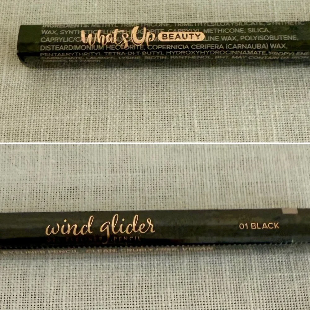 Whats Up Beauty Wind Glider Gel Eyeliner 01 Black Vegan Clean Retractable Pencil